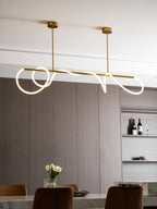 Lampadario a Curva Lineare Flessibile