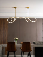 Lampadario a Curva Lineare Flessibile