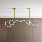 Lampadario a Curva Lineare Flessibile