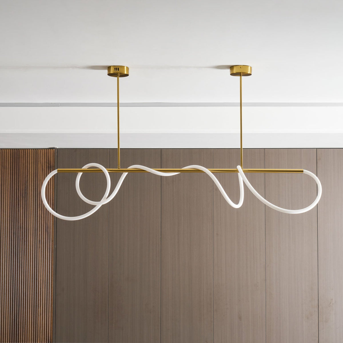 Lampadario a Curva Lineare Flessibile