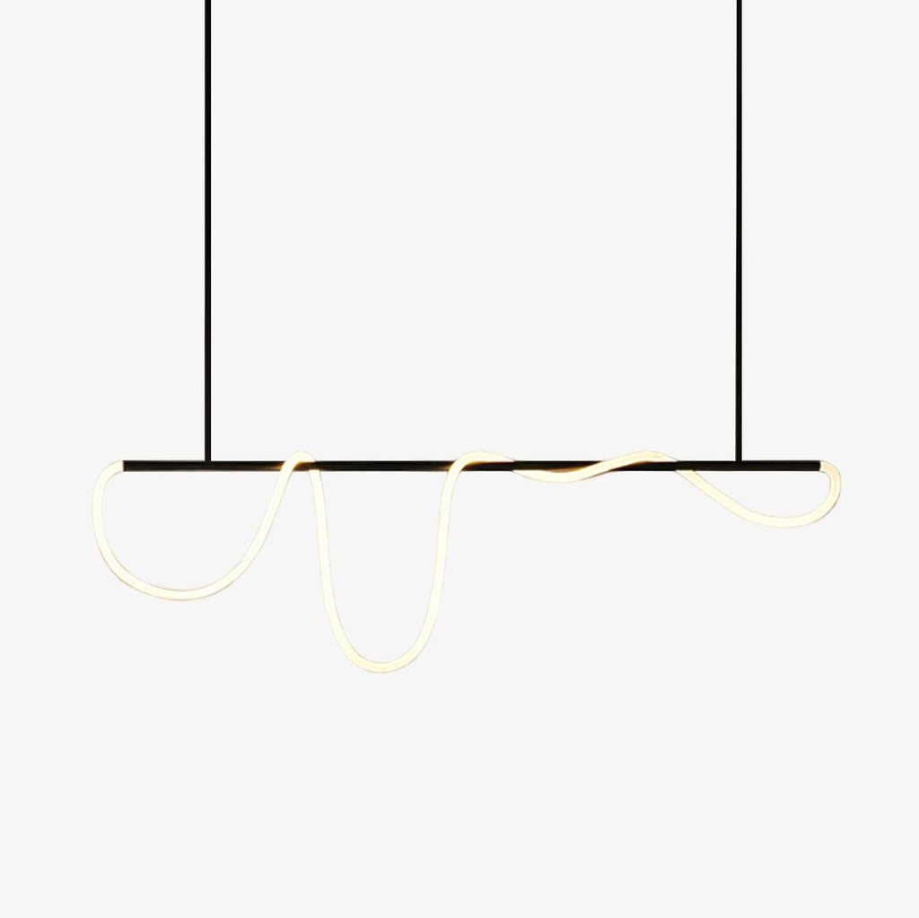 Lampadario a Curva Lineare Flessibile