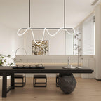 Lampadario a Curva Lineare Flessibile
