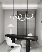 Lampadario a Curva Lineare Flessibile