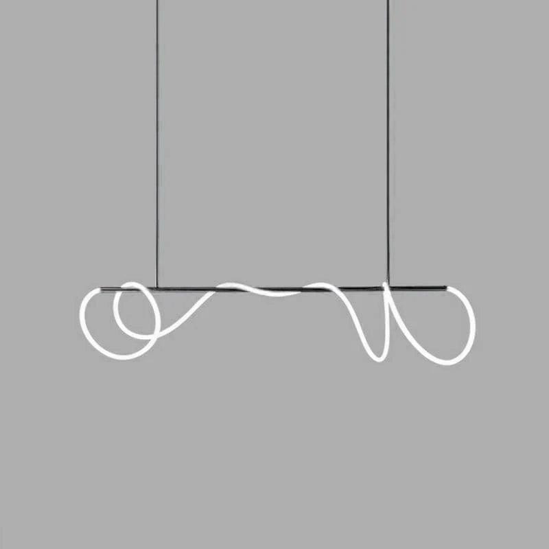 Lampadario a Curva Lineare Flessibile