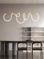 Lampadario a Curva Lineare Flessibile