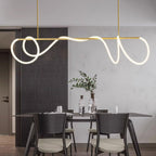 Lampadario a Curva Lineare Flessibile