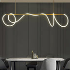Lampadario a Curva Lineare Flessibile