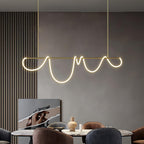 Lampadario a Curva Lineare Flessibile