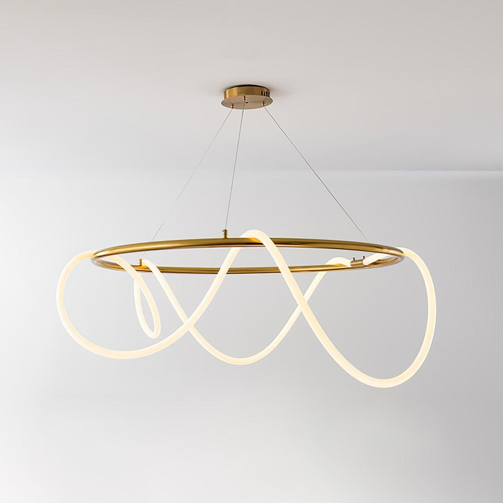 Lampadario a Curva Lineare Flessibile