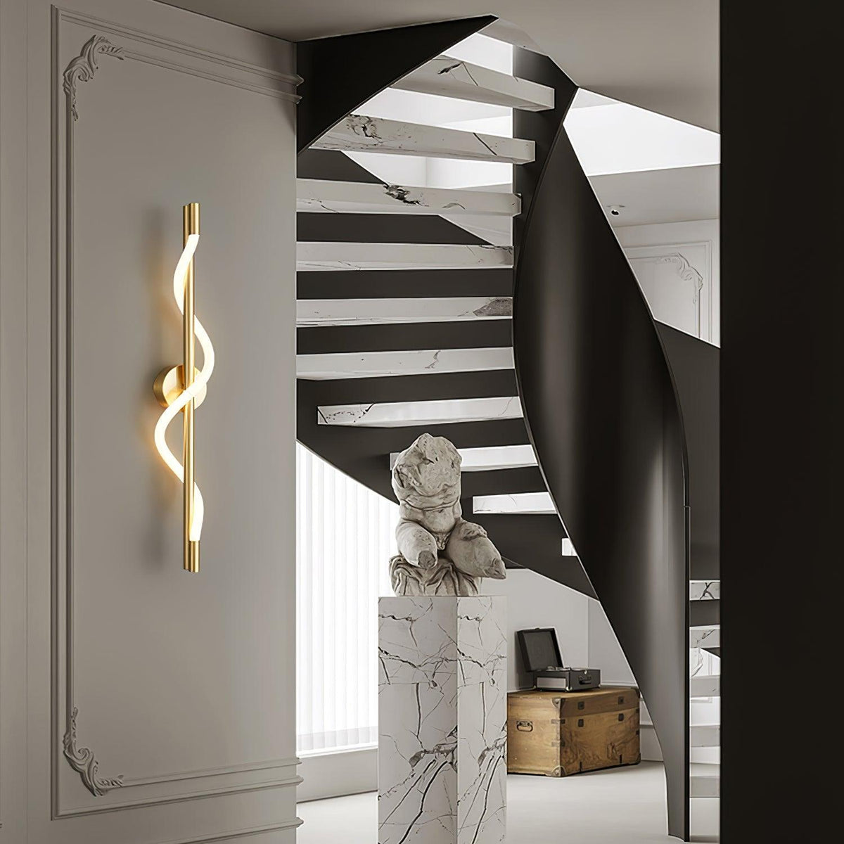 Lampada da Parete a Curva Lineare Flessibile