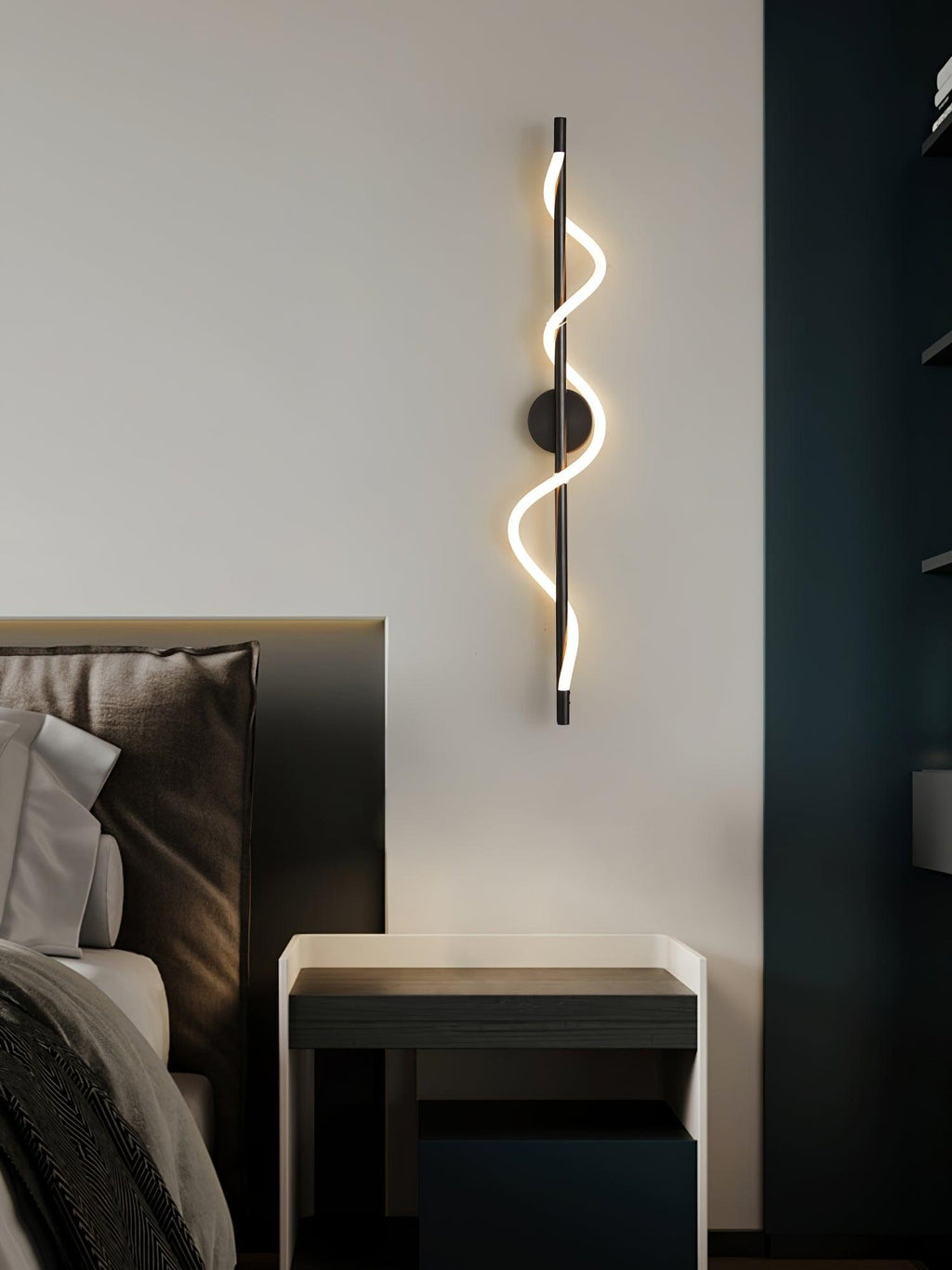 Lampada da Parete a Curva Lineare Flessibile