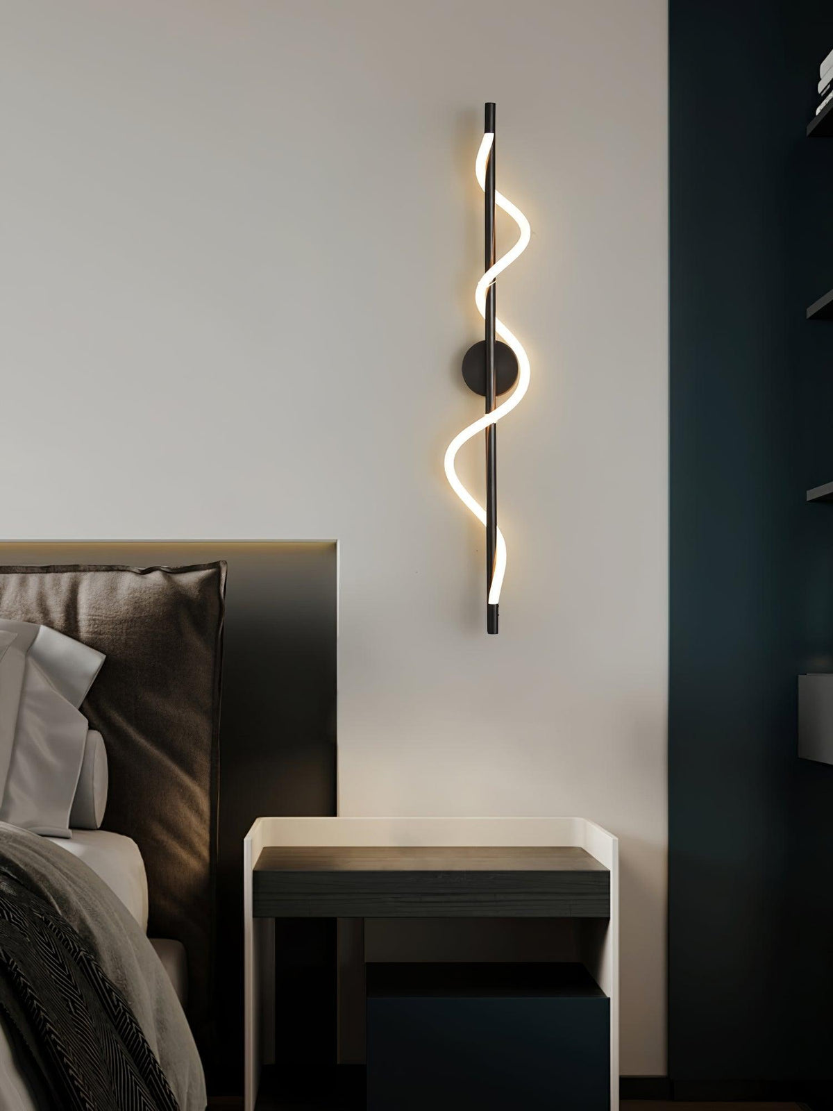 Lampada da Parete a Curva Lineare Flessibile