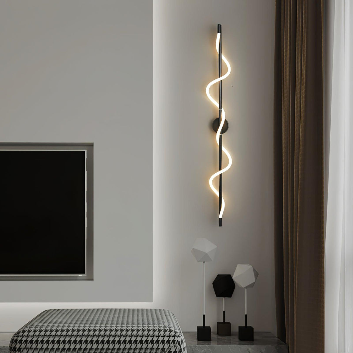 Lampada da Parete a Curva Lineare Flessibile
