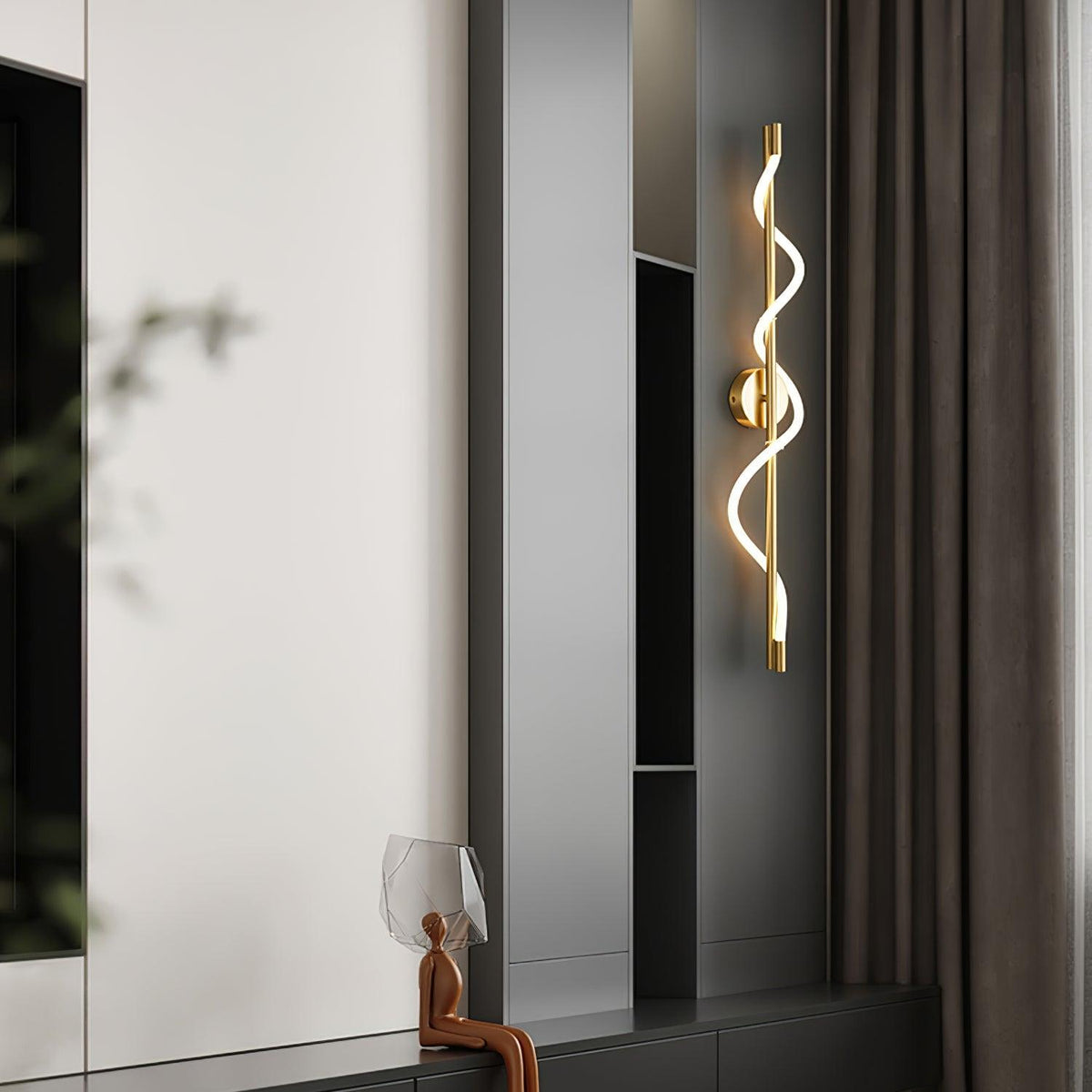 Lampada da Parete a Curva Lineare Flessibile
