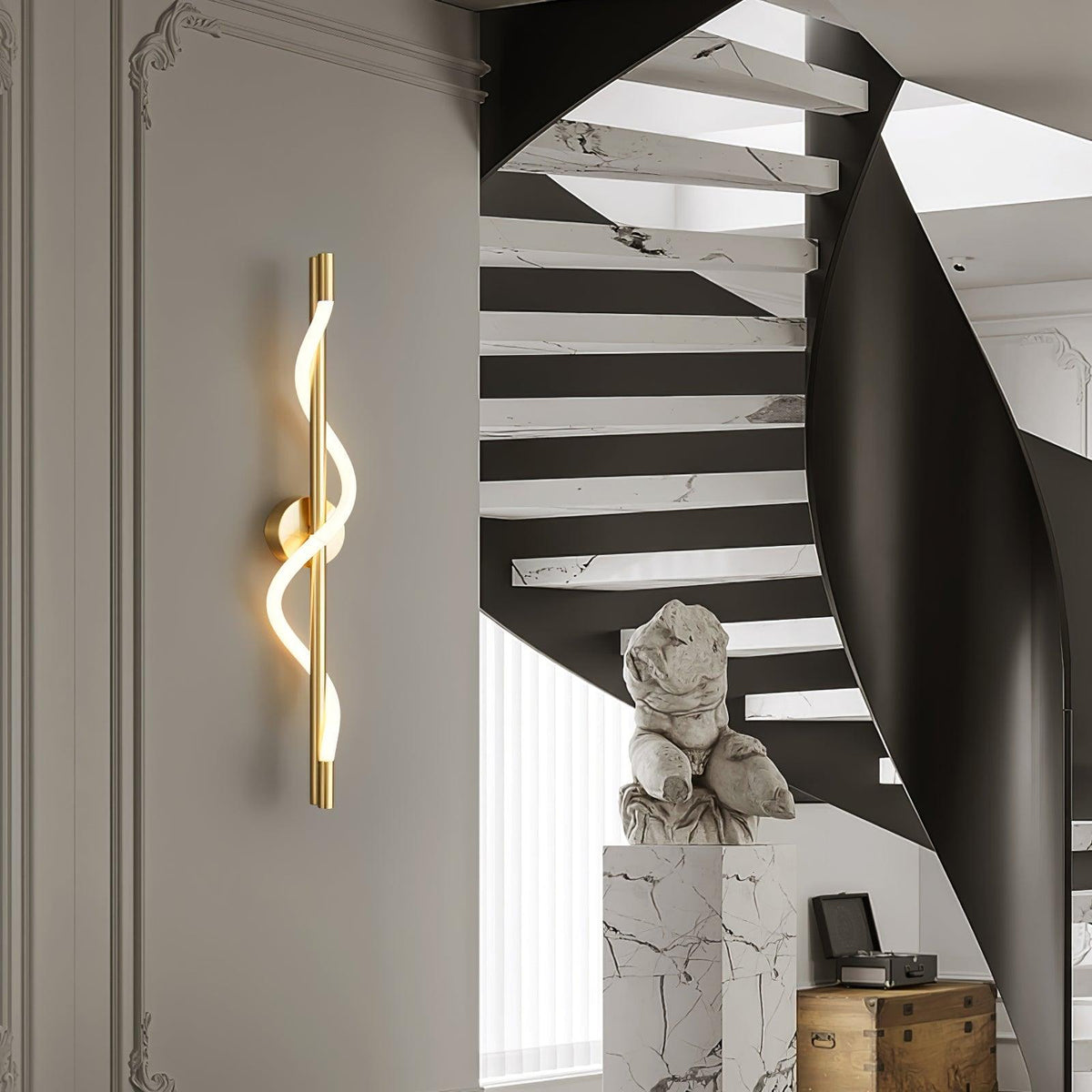 Lampada da Parete a Curva Lineare Flessibile