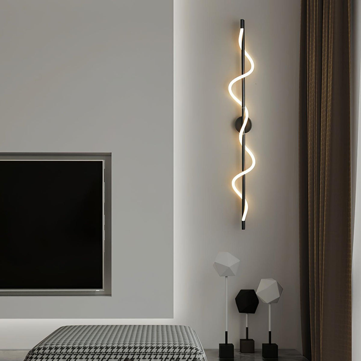 Lampada da Parete a Curva Lineare Flessibile
