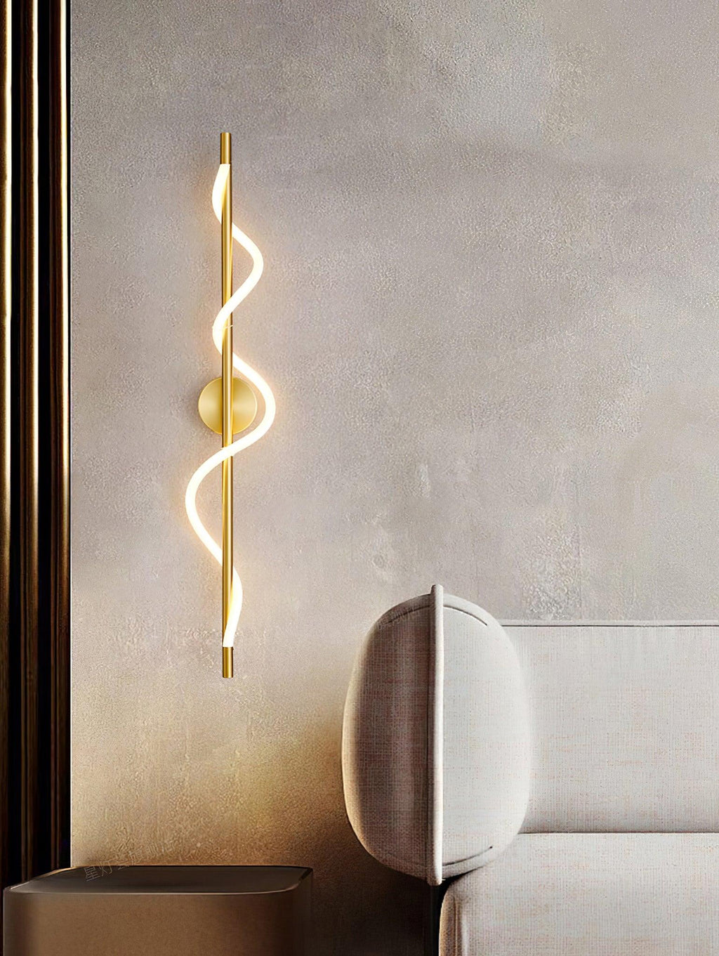 Lampada da Parete a Curva Lineare Flessibile