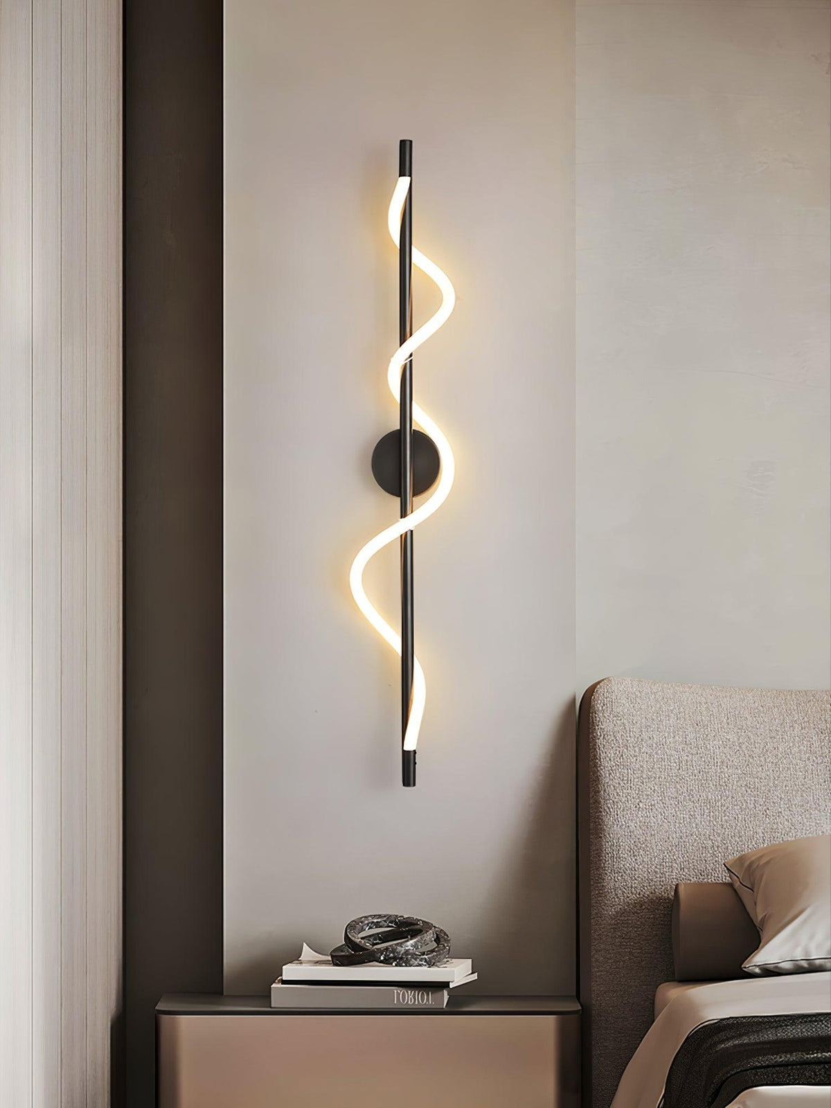 Lampada da Parete a Curva Lineare Flessibile