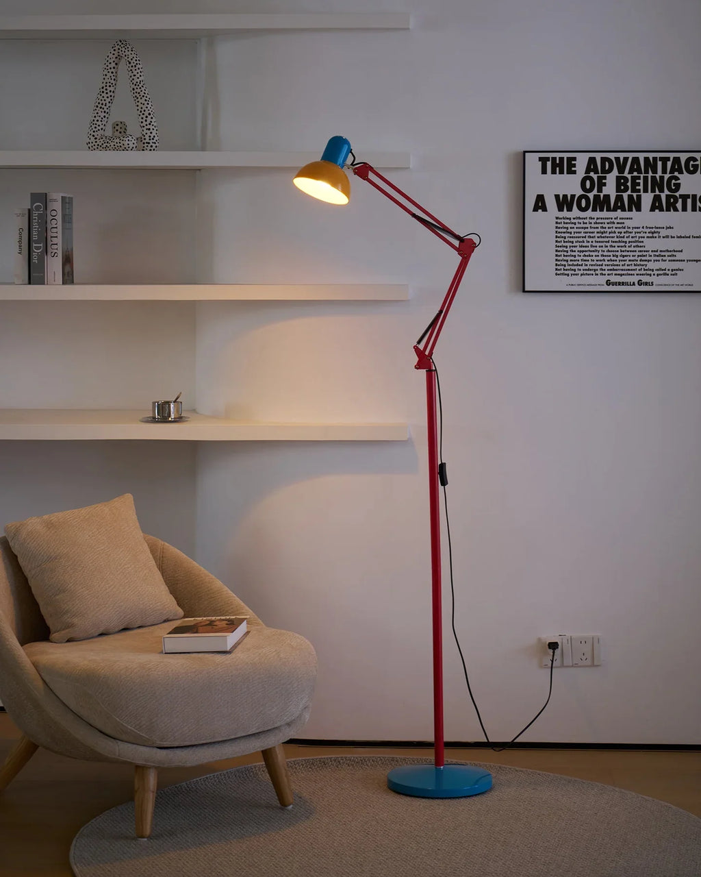 Lampada da terra in metallo – Design elegante in metallo | Illuminazione decorativa per la tua casa