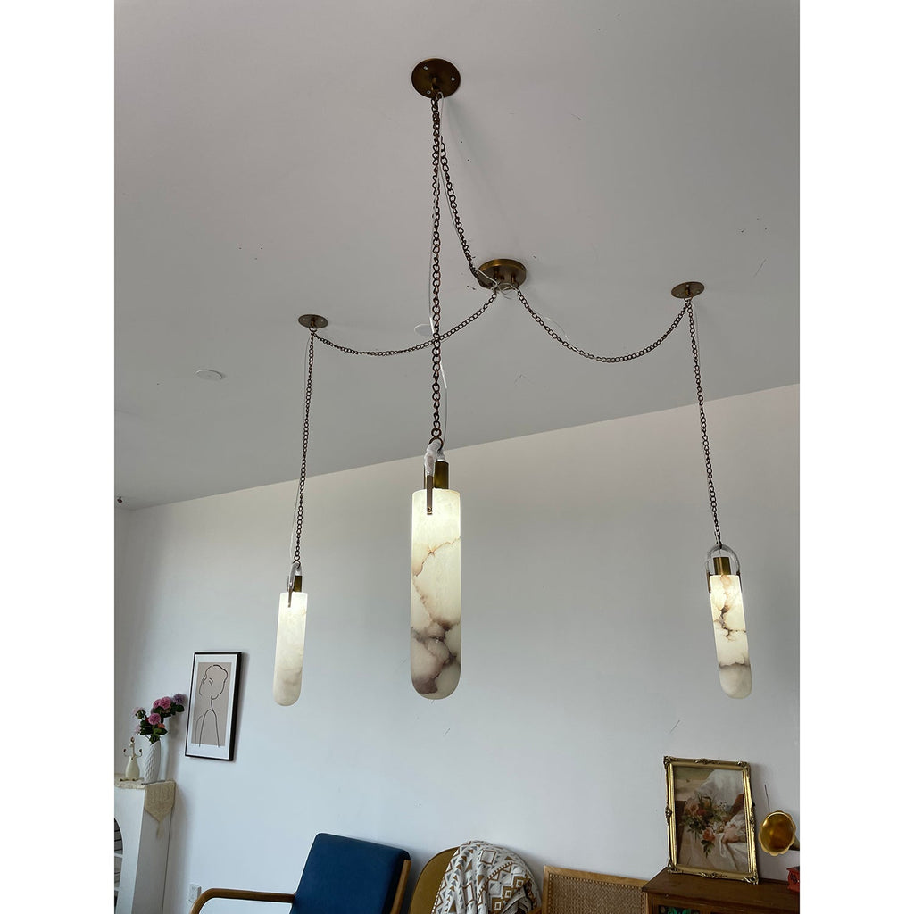 Lampada a Sospensione in Alabastro Flint