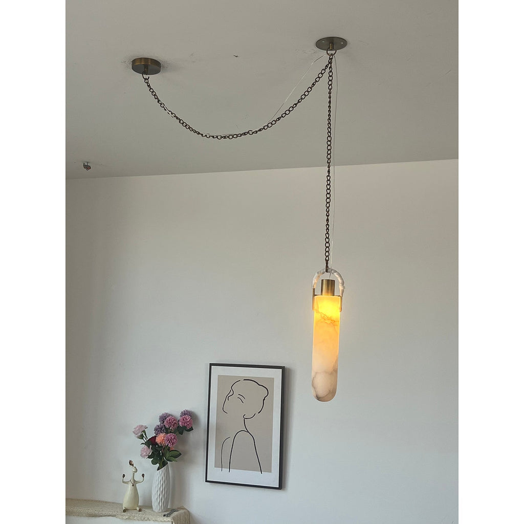 Lampada a Sospensione in Alabastro Flint