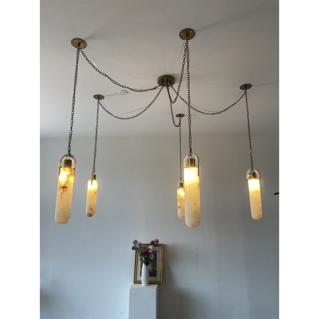 Lampada a Sospensione in Alabastro Flint