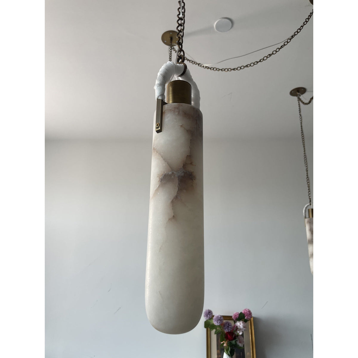 Lampada a Sospensione in Alabastro Flint