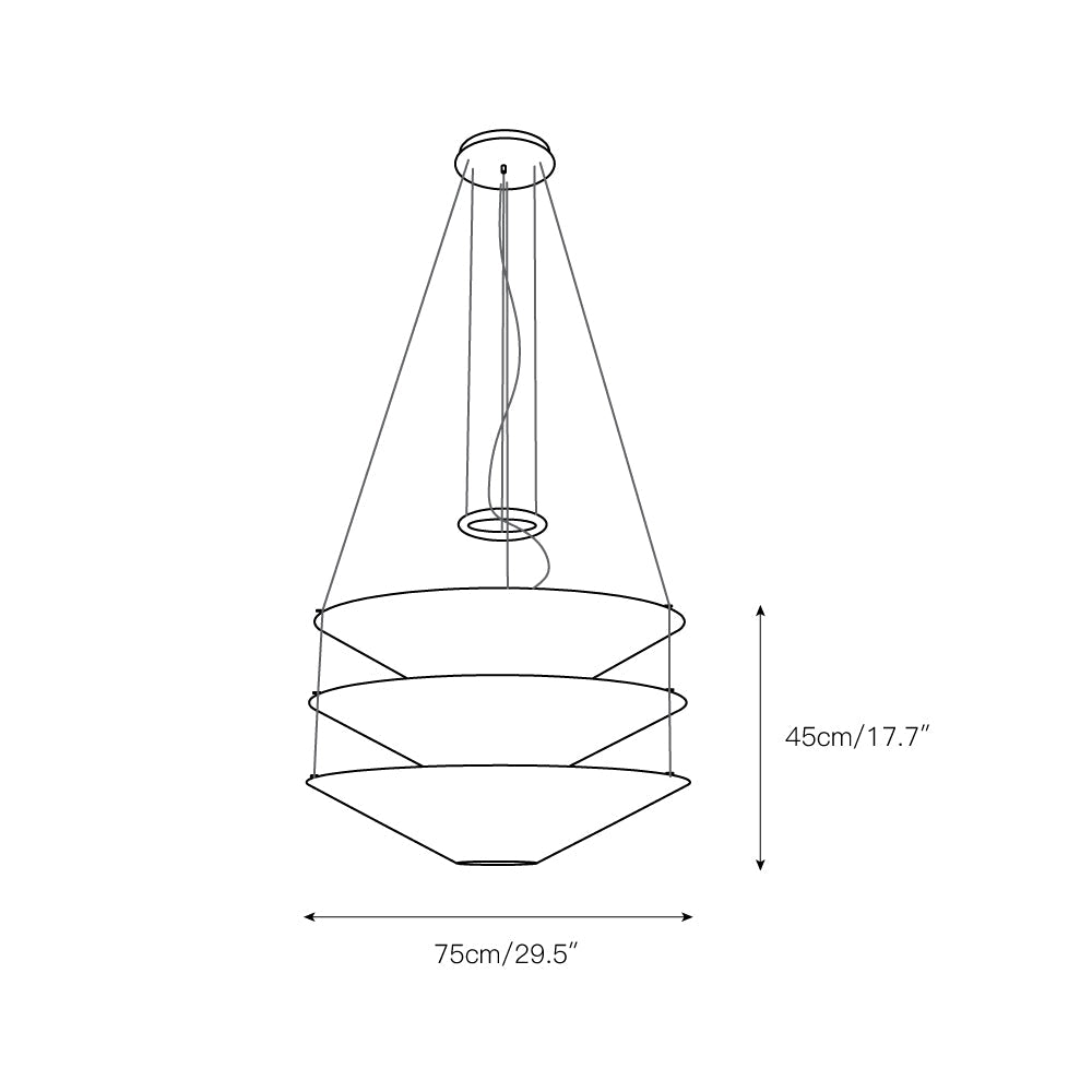 Lampada a Sospensione Fluttuante