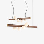 Lampada a sospensione in legno scandinavo
