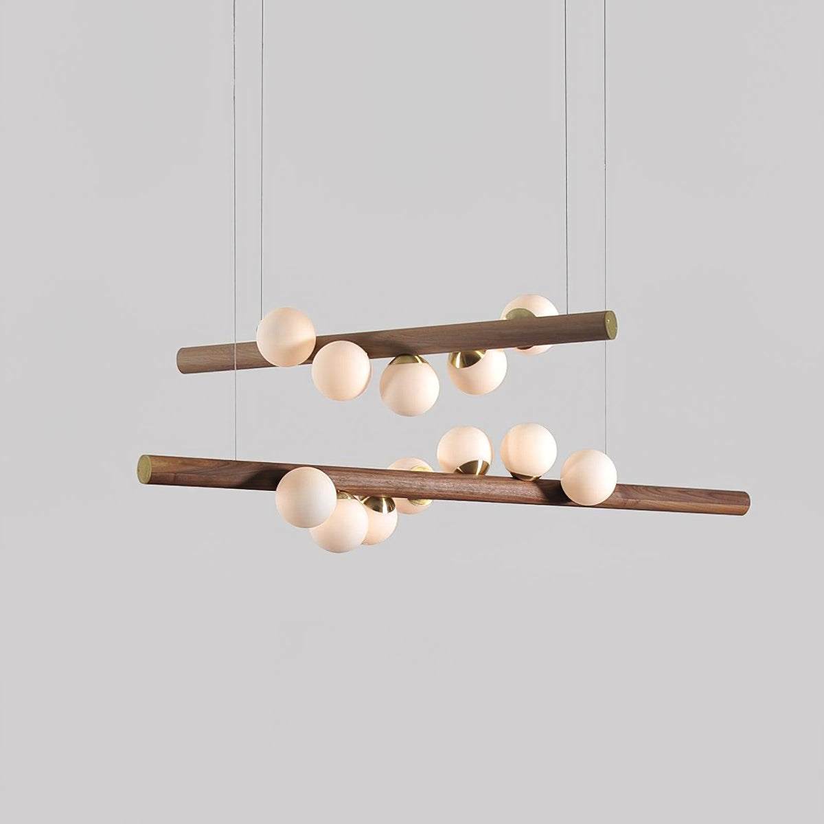 Lampada a sospensione in legno scandinavo