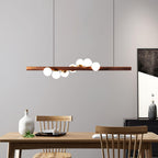 Lampada a sospensione in legno scandinavo