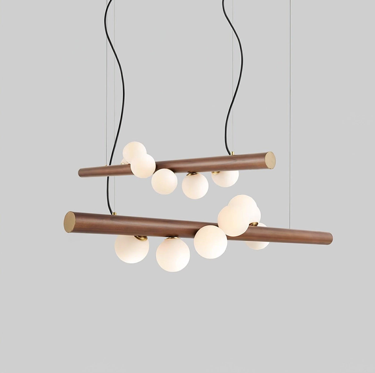 Lampada a sospensione in legno scandinavo