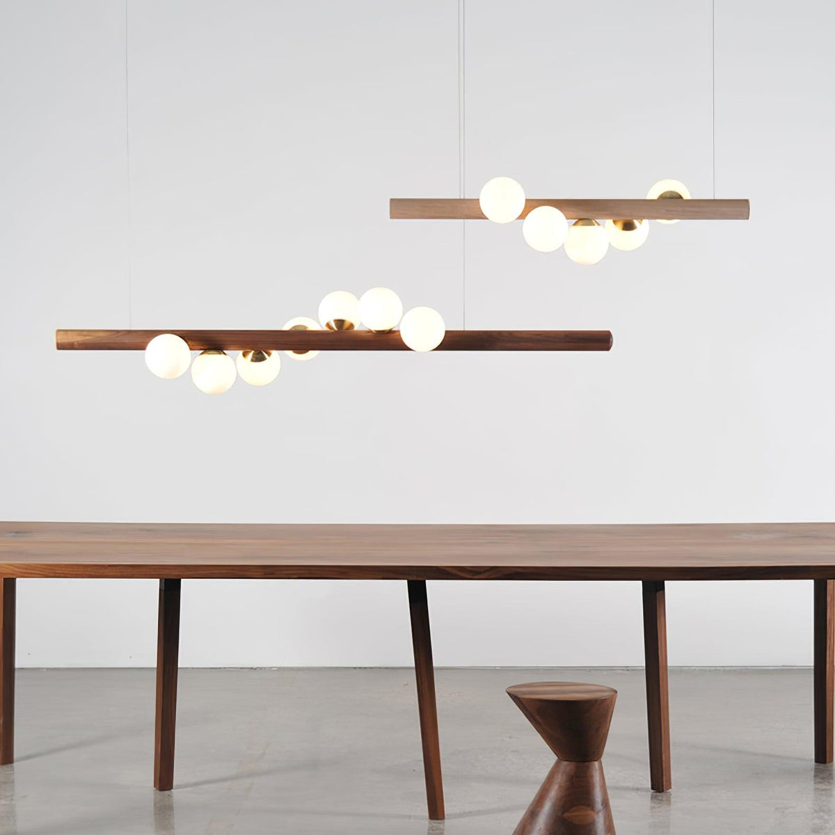 Lampada a sospensione in legno scandinavo