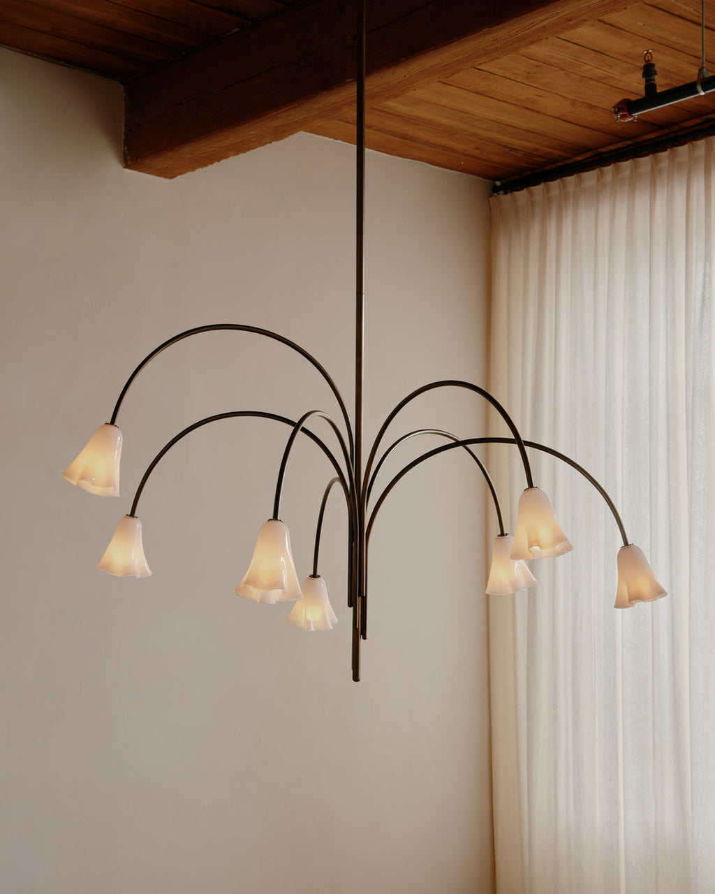 Lampadario in Vetro Flora