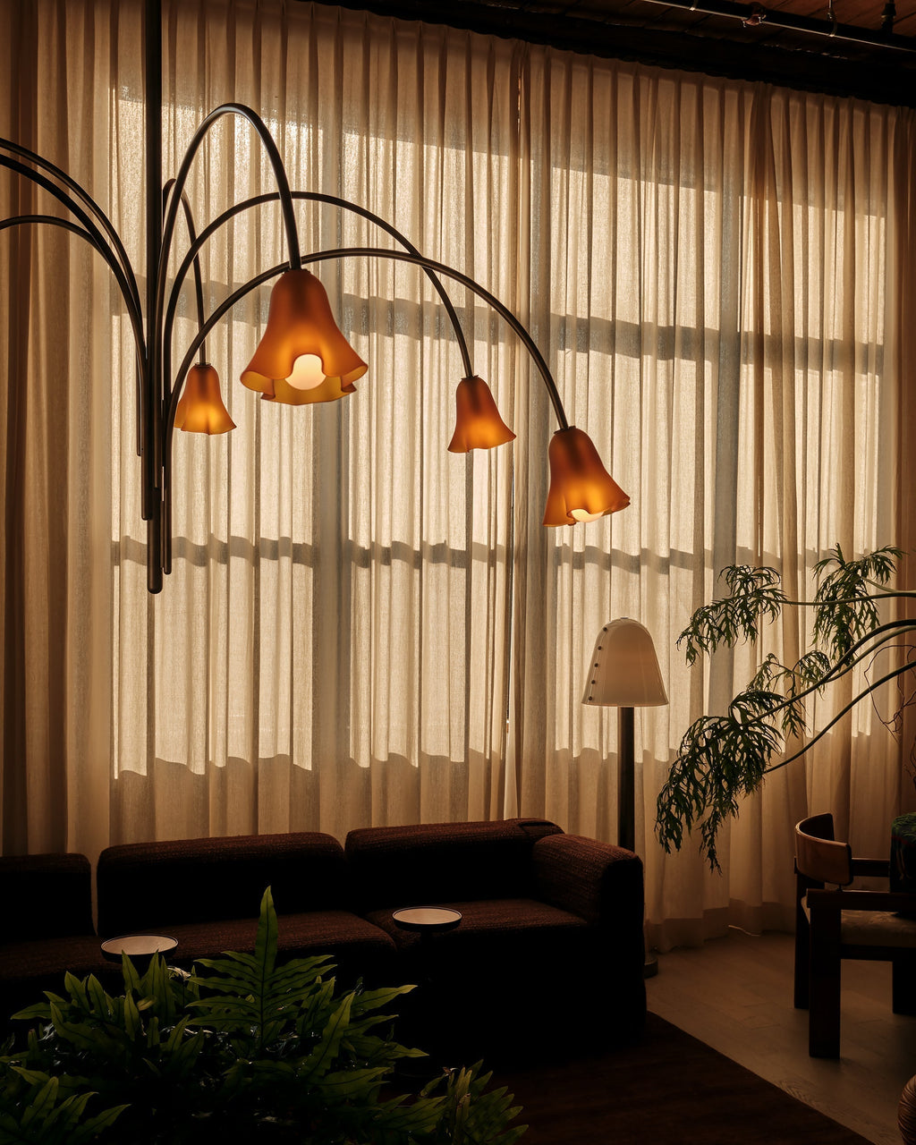 Lampadario in Vetro Flora