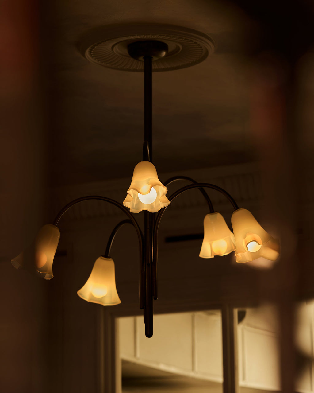 Lampadario in Vetro Flora