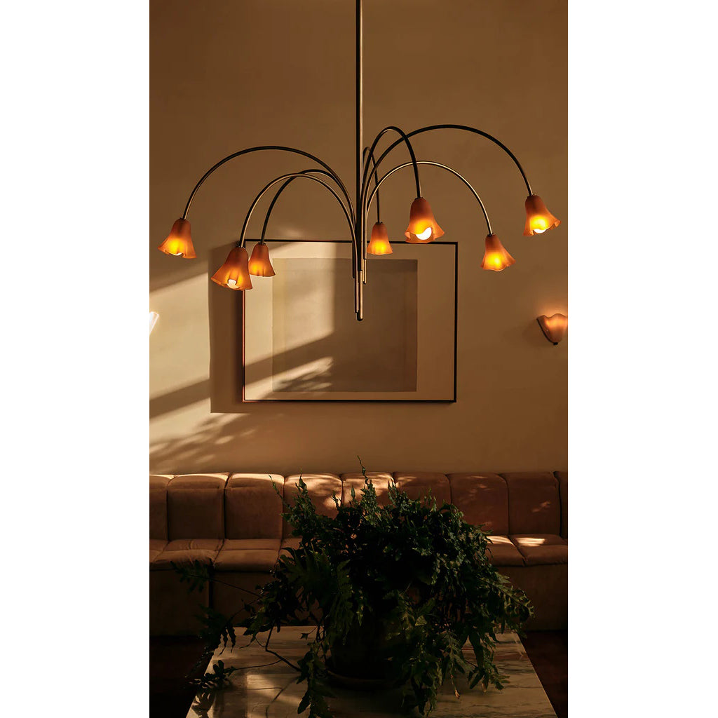 Lampadario in Vetro Flora