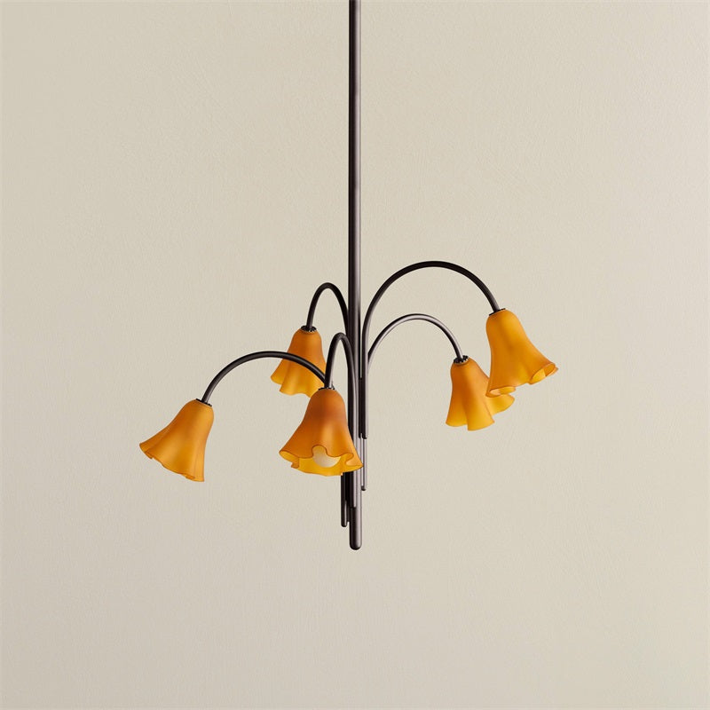 Lampadario in Vetro Flora