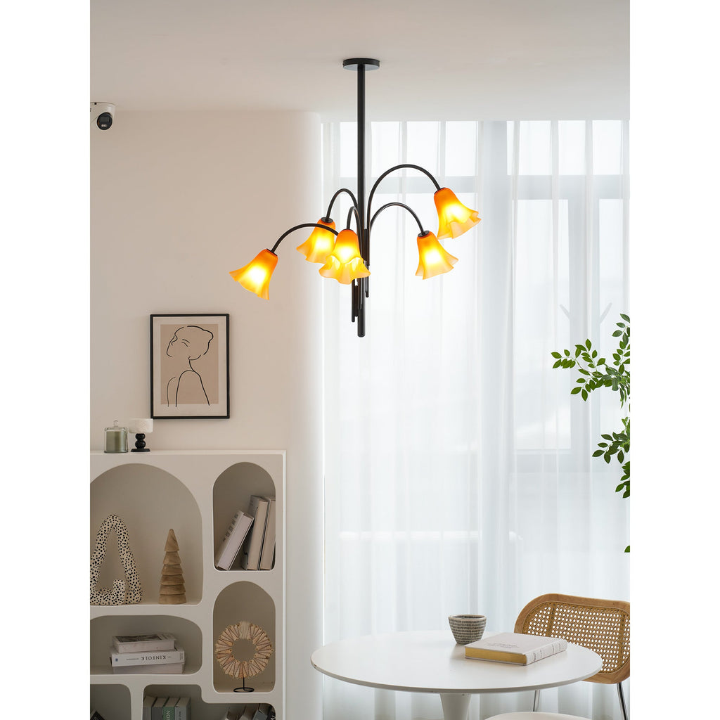 Lampadario in Vetro Flora