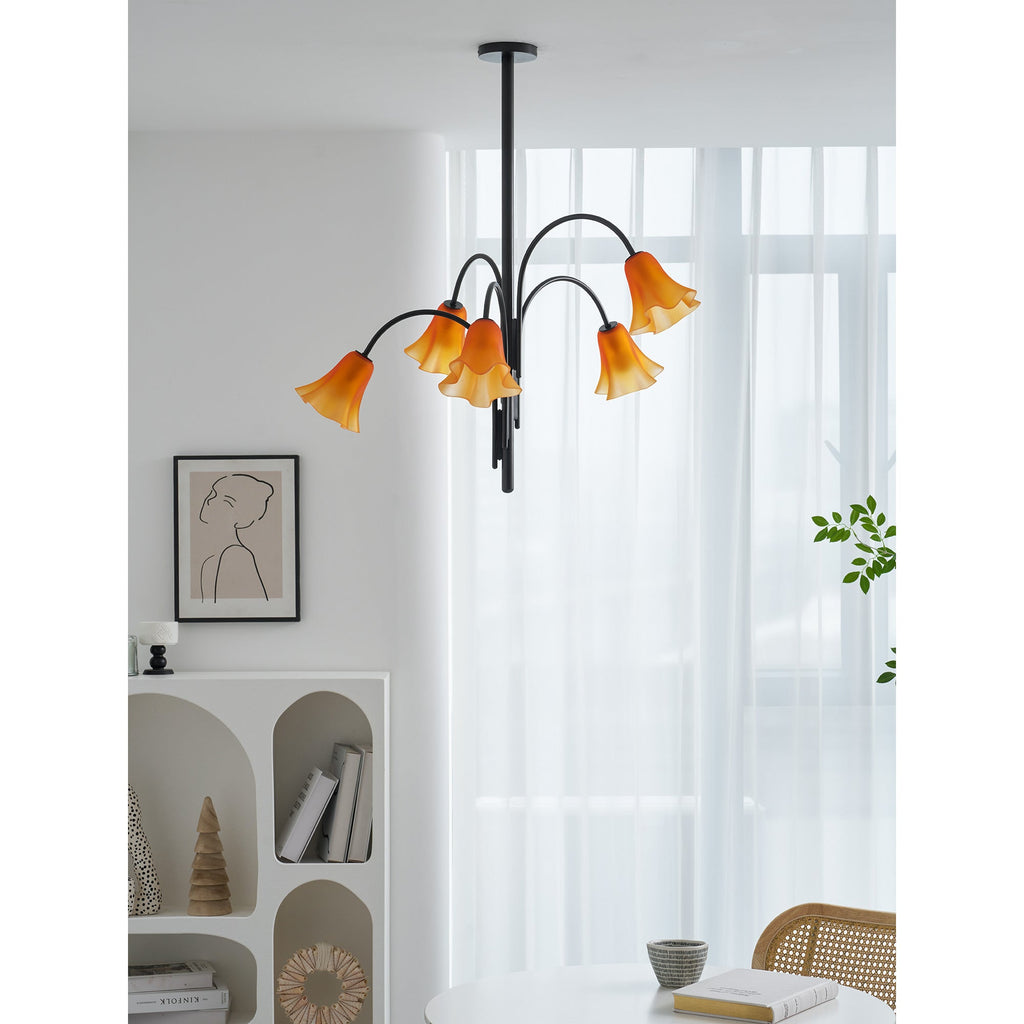 Lampadario in Vetro Flora