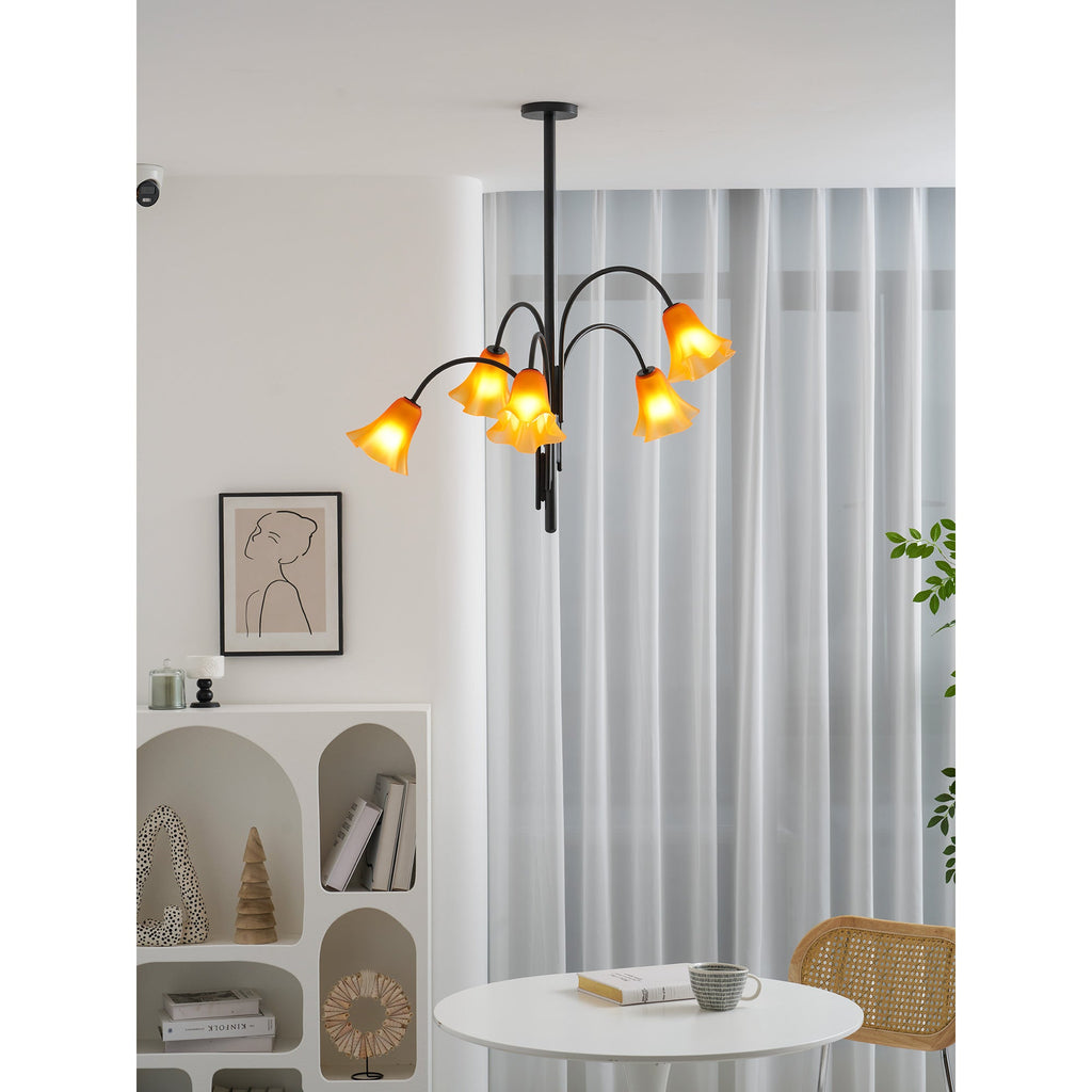 Lampadario in Vetro Flora