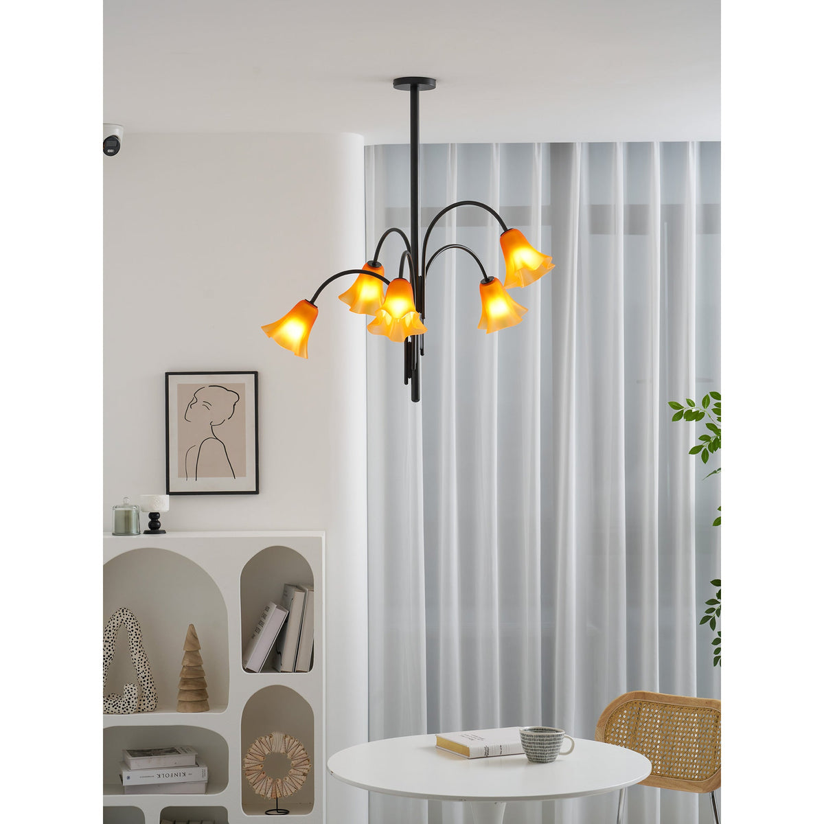 Lampadario in Vetro Flora