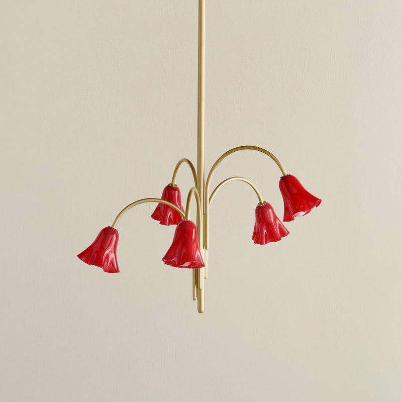 Lampadario in Vetro Flora