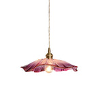 Lampada a Sospensione in Vetro a Forma di Fiore
