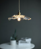 Lampada a Sospensione in Vetro a Forma di Fiore