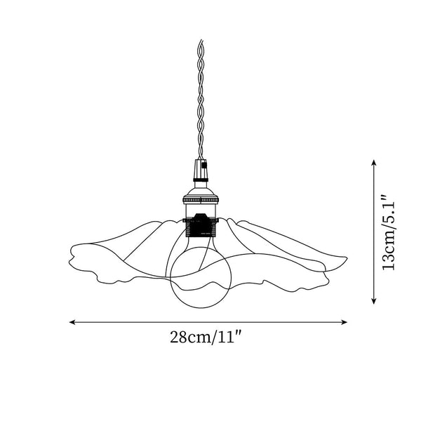 Lampada a Sospensione in Vetro Fiore