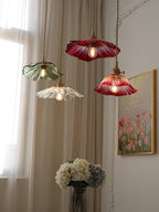 Luci Swag in Vetro a Forma di Fiore