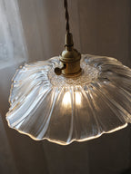 Lampada a Sospensione in Vetro a Forma di Fiore