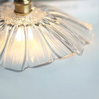 Lampada a Sospensione in Vetro a Forma di Fiore