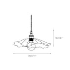 Lampada a Sospensione in Vetro a Forma di Fiore